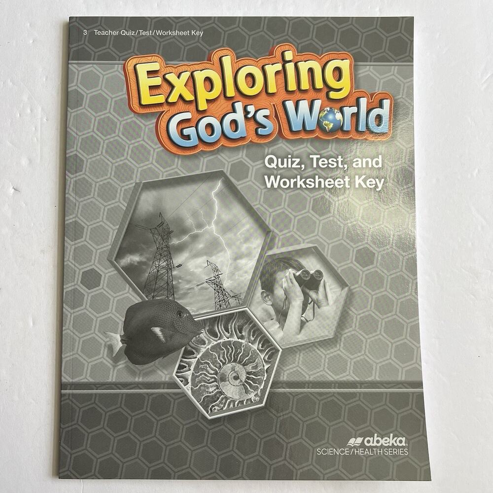 Abeka Exploring Gods World Grade 3 Quiz Test Worksheet Teacher Key Homeschool